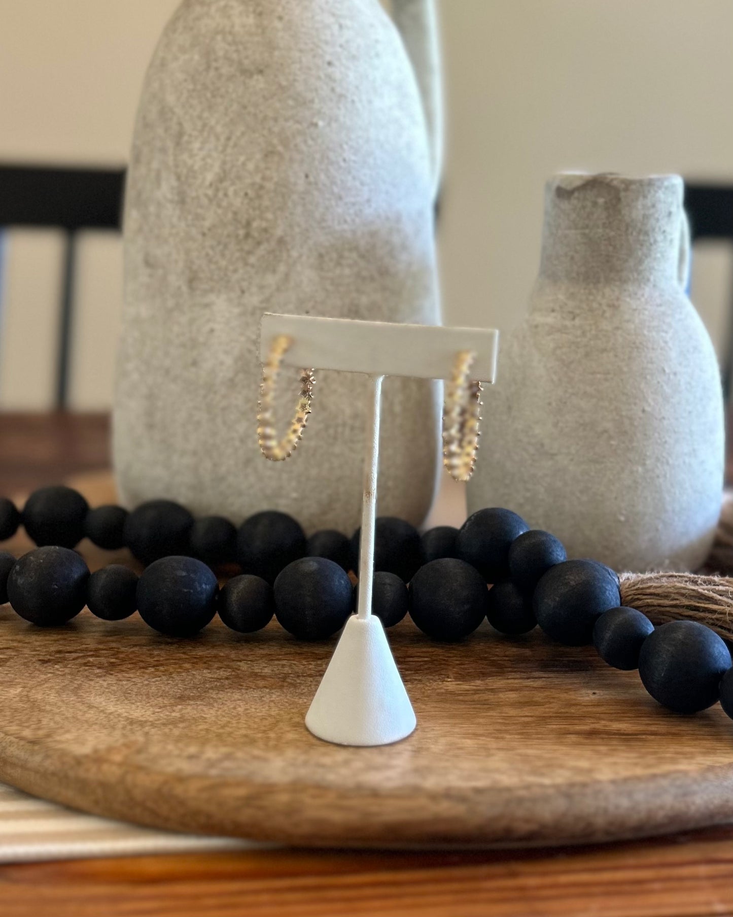 Diamond Star Hoops