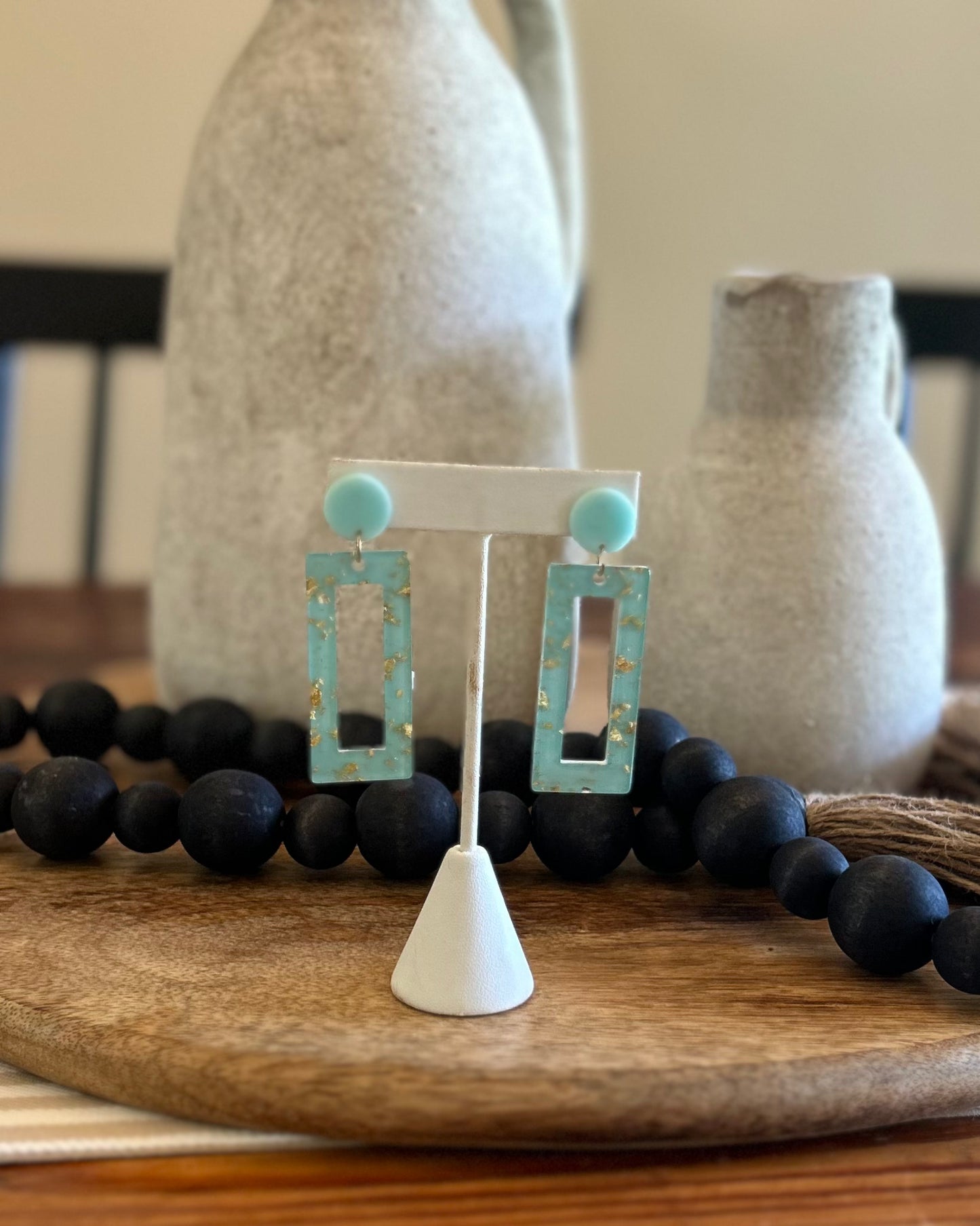 The Daci Earrings - Light Blue