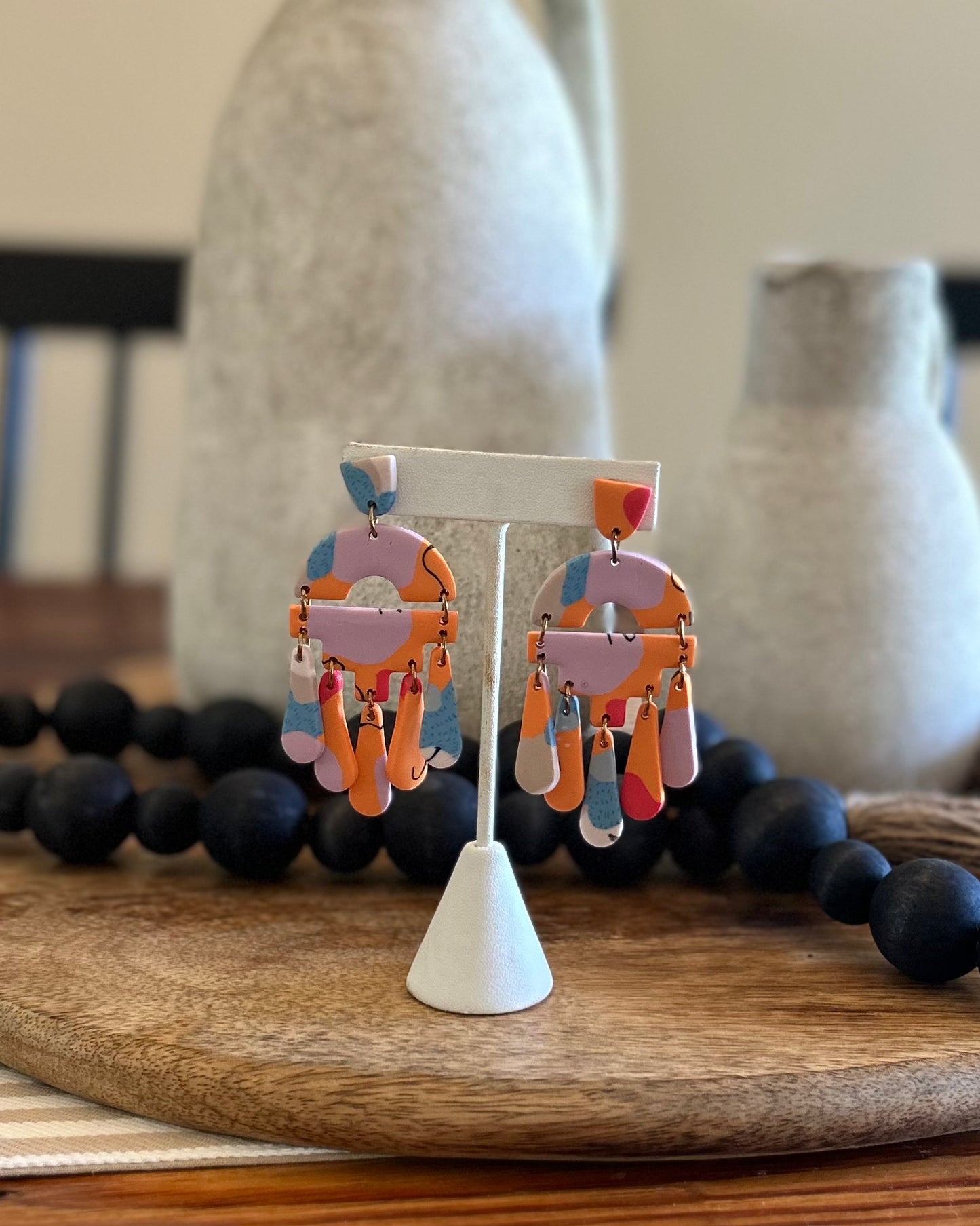 The Jerri Earrings - Orange