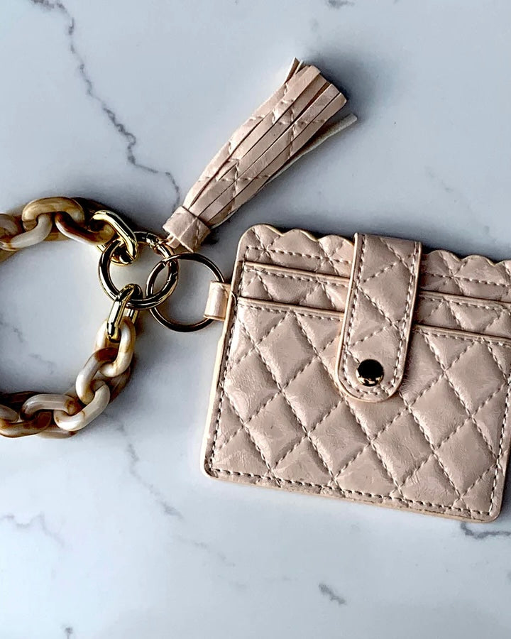 Wallet Wristlet - Cream
