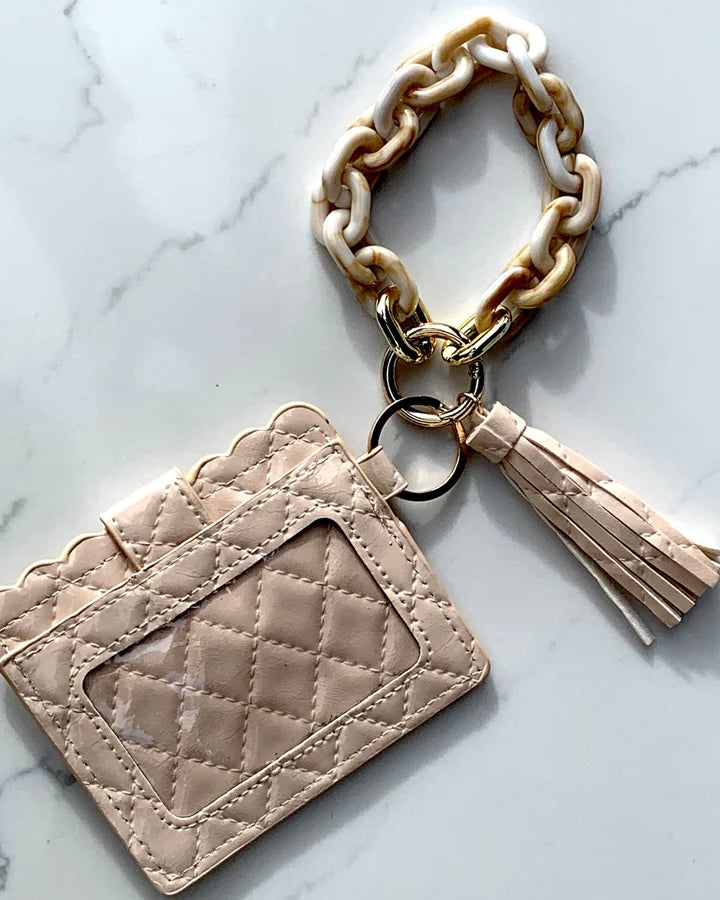 Wallet Wristlet - Cream