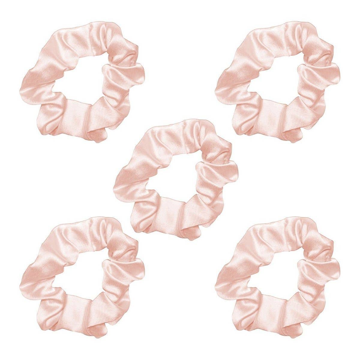 Satin Sleep Scrunchies - Blush