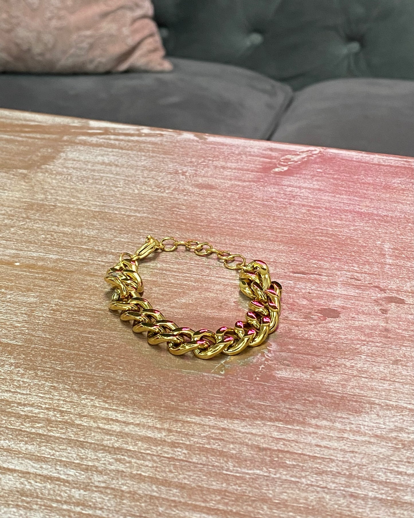 Gold Chunky Chain Bracelet
