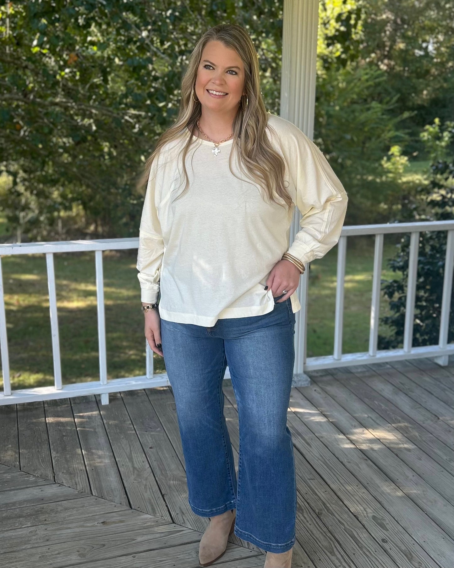The Francine Top - Cream