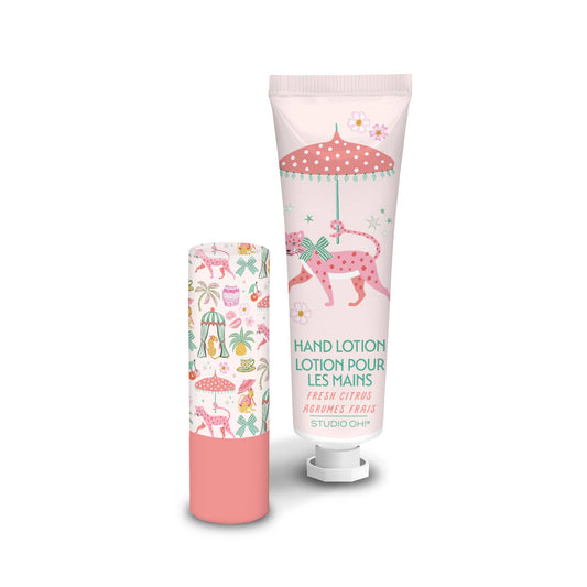 Leopard on Parade Lip Balm & Hand Lotion Set