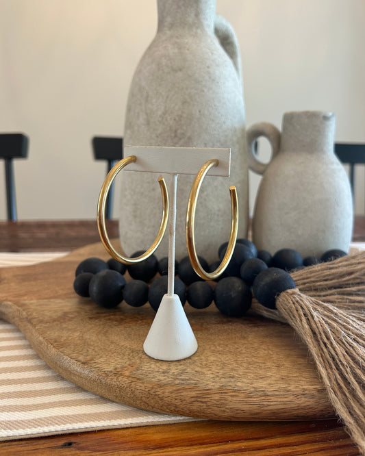 Large Hoops - Gold