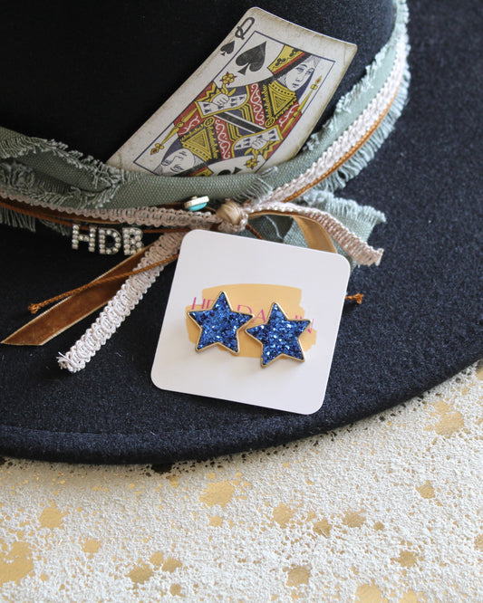 The Blue Star Stud Earring