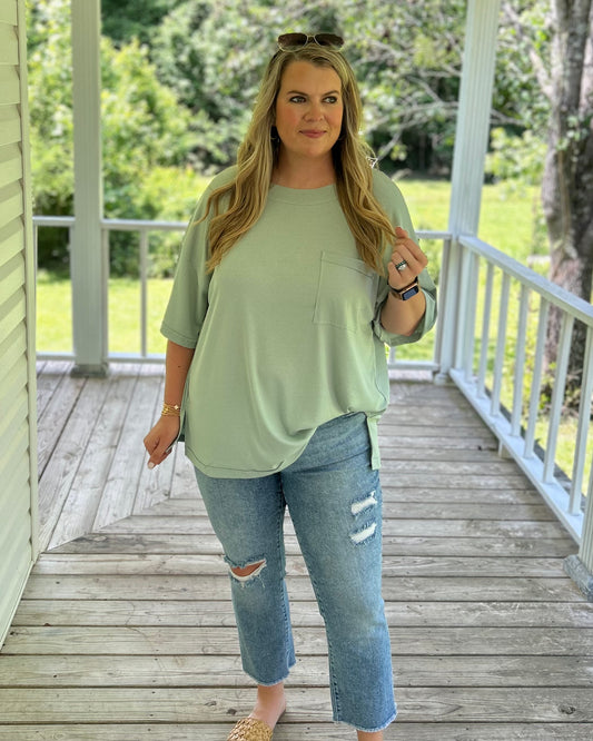 The Boyfriend Tee - Mint