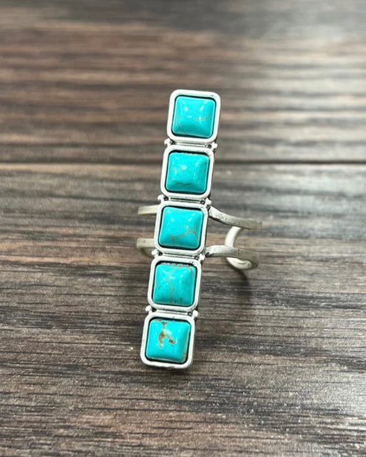 Turquoise Bar Ring