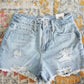 Hybrid Dream High-Rise Shorts With Frayed Hem