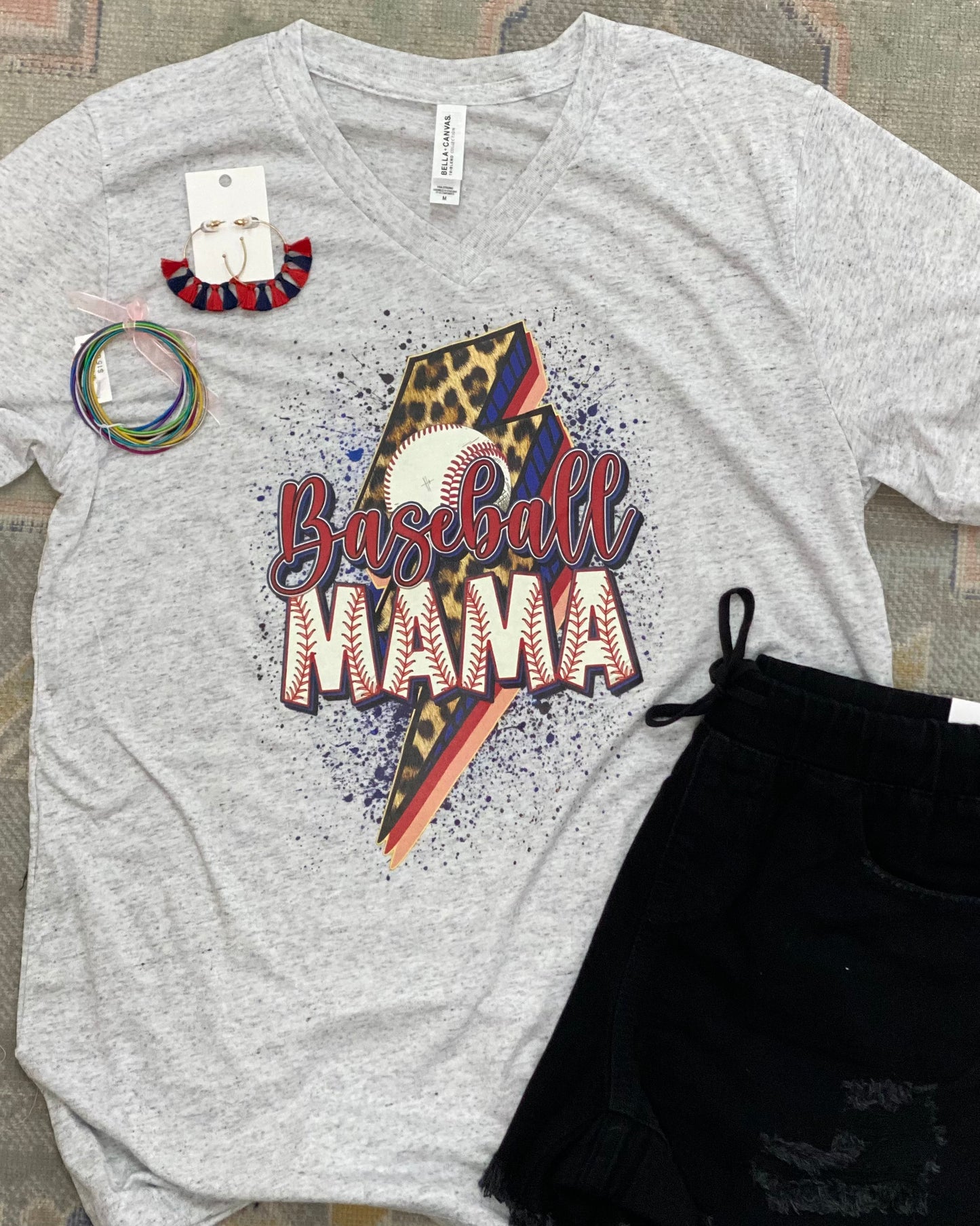 Bolt Baseball MAMA Graphic Tee