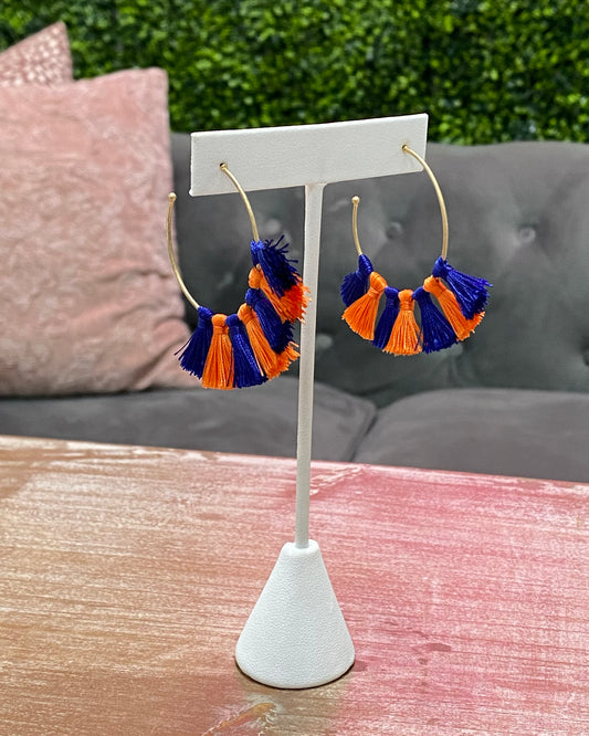 War Eagle Tassel Earrings