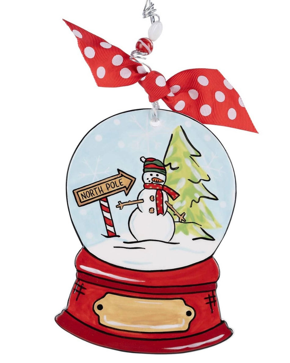 North Pole Snowglobe Ornament
