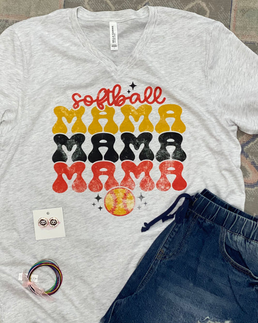 Softball MAMA Graphic Tee