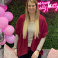 Burgundy Soft Cardigan